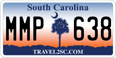 SC license plate MMP638