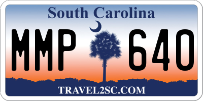SC license plate MMP640