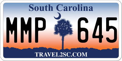 SC license plate MMP645
