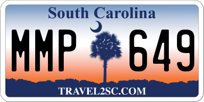 SC license plate MMP649