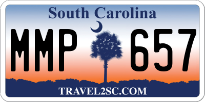 SC license plate MMP657