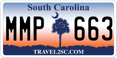 SC license plate MMP663