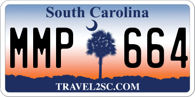 SC license plate MMP664