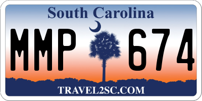 SC license plate MMP674