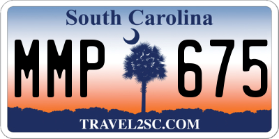 SC license plate MMP675