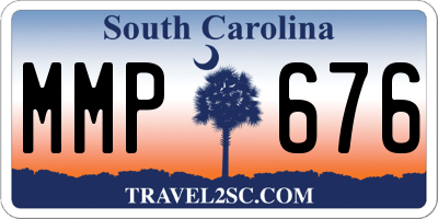 SC license plate MMP676