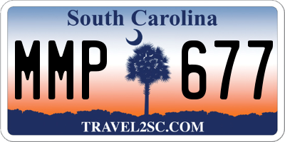 SC license plate MMP677