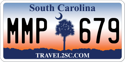 SC license plate MMP679