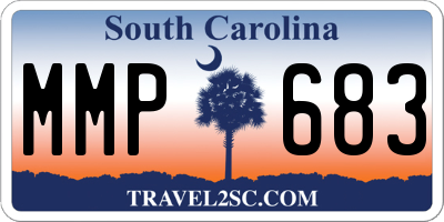SC license plate MMP683