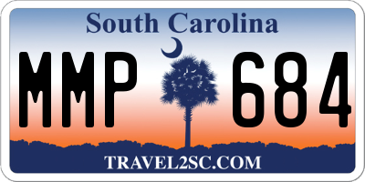 SC license plate MMP684