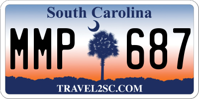 SC license plate MMP687