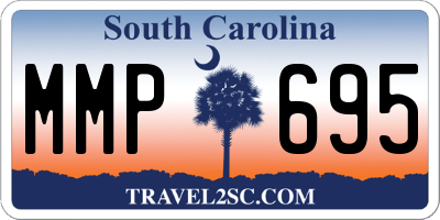 SC license plate MMP695