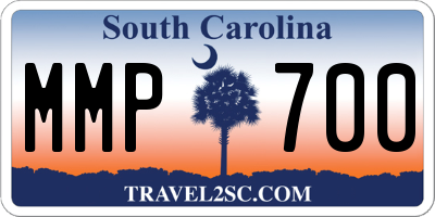 SC license plate MMP700