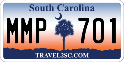 SC license plate MMP701