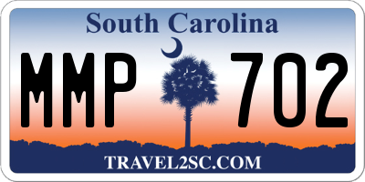 SC license plate MMP702