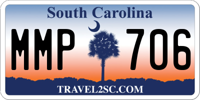 SC license plate MMP706