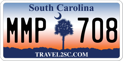 SC license plate MMP708