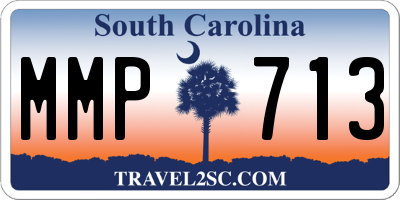 SC license plate MMP713