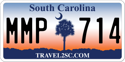 SC license plate MMP714