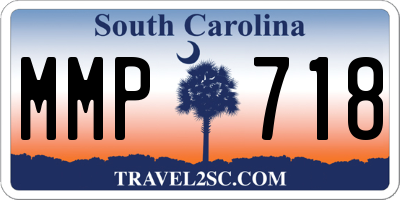 SC license plate MMP718