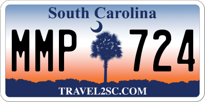 SC license plate MMP724