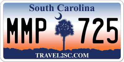SC license plate MMP725