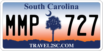 SC license plate MMP727