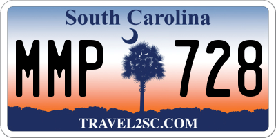 SC license plate MMP728