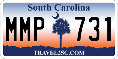 SC license plate MMP731