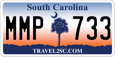SC license plate MMP733