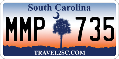 SC license plate MMP735