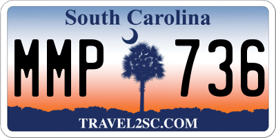 SC license plate MMP736