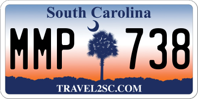 SC license plate MMP738