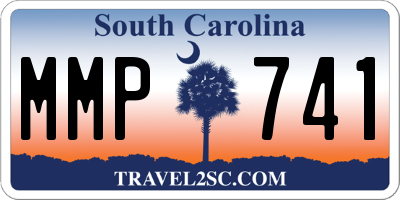 SC license plate MMP741