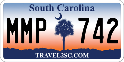 SC license plate MMP742