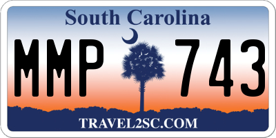 SC license plate MMP743