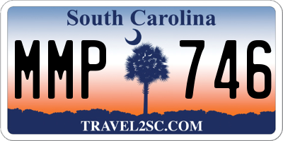 SC license plate MMP746