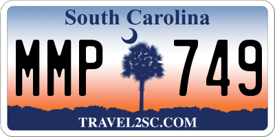 SC license plate MMP749