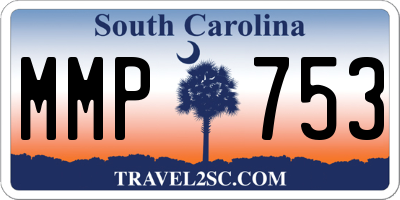 SC license plate MMP753