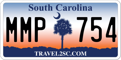 SC license plate MMP754