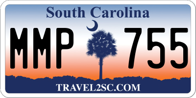 SC license plate MMP755