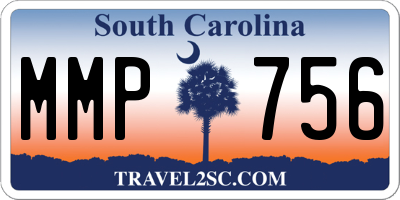 SC license plate MMP756