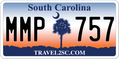 SC license plate MMP757