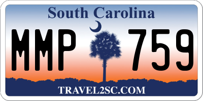 SC license plate MMP759