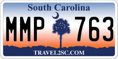 SC license plate MMP763