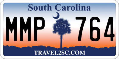SC license plate MMP764