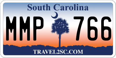 SC license plate MMP766