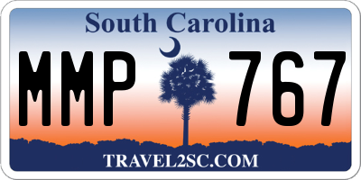 SC license plate MMP767