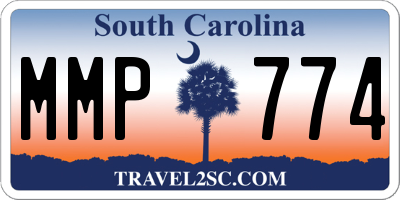 SC license plate MMP774