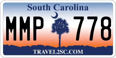 SC license plate MMP778